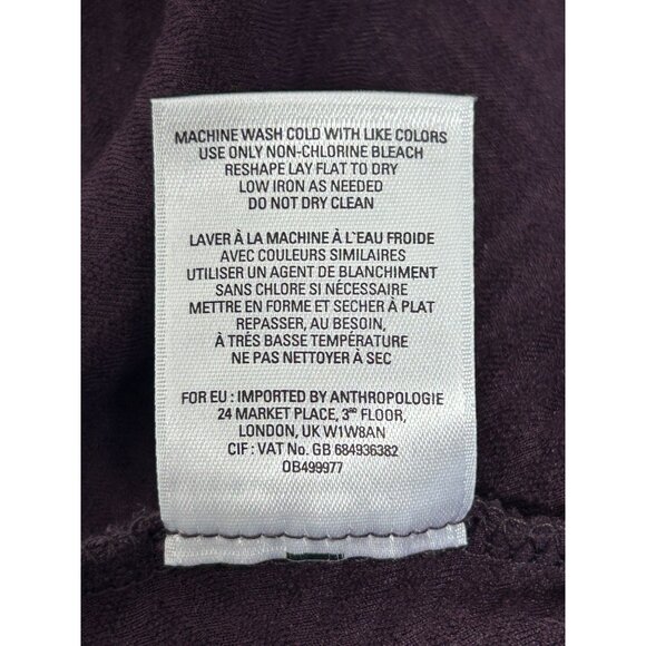 Anthropologie Postmark Funnel Neck Jura Pullover in Purple - Sz S - New - Picture 9 of 9